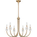 Myhouse Lighting Quoizel - REY5030BGD - Six Light Chandelier - Remy - Bronze Gold