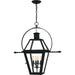Myhouse Lighting Quoizel - RO1914EK - Four Light Outdoor Hanging Lantern - Rue De Royal - Earth Black