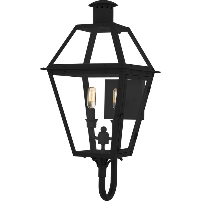 Myhouse Lighting Quoizel - RO8311EK - Two Light Outdoor Wall Lantern - Rue De Royal - Earth Black