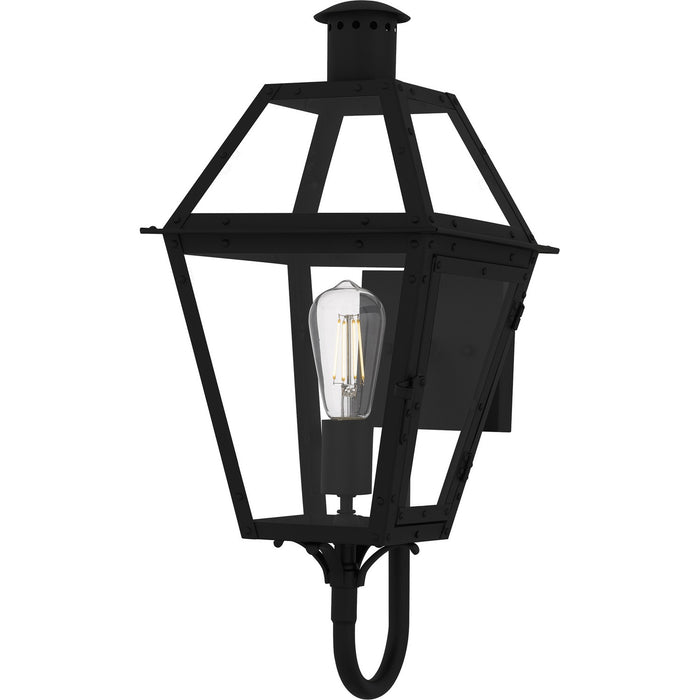 Myhouse Lighting Quoizel - RO8410EK - One Light Outdoor Wall Lantern - Rue De Royal - Earth Black