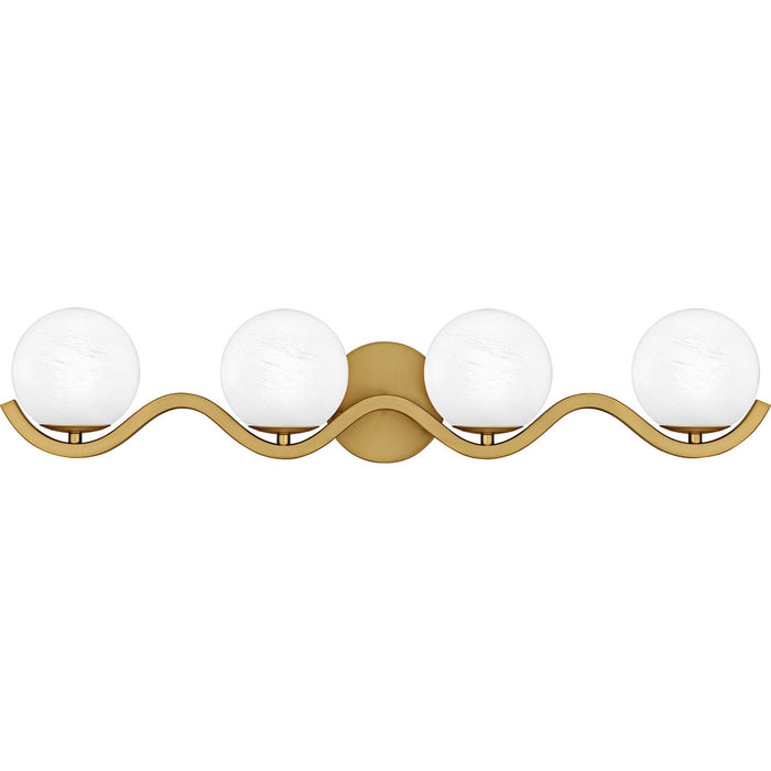 Myhouse Lighting Quoizel - SRI8631AB - Four Light Bath - Spherical - Aged Brass