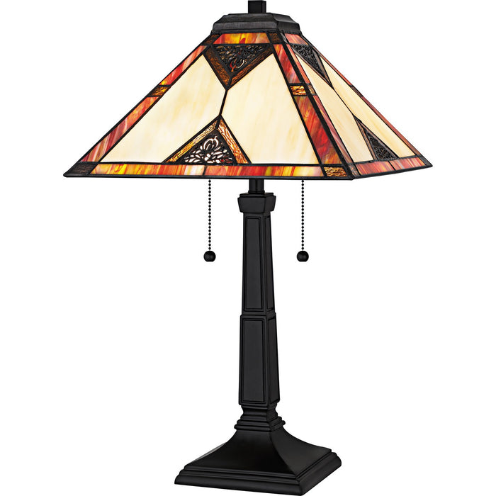 Myhouse Lighting Quoizel - TF6816MBK - Two Light Table Lamp - Aiden - Matte Black