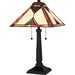 Myhouse Lighting Quoizel - TF6816MBK - Two Light Table Lamp - Aiden - Matte Black