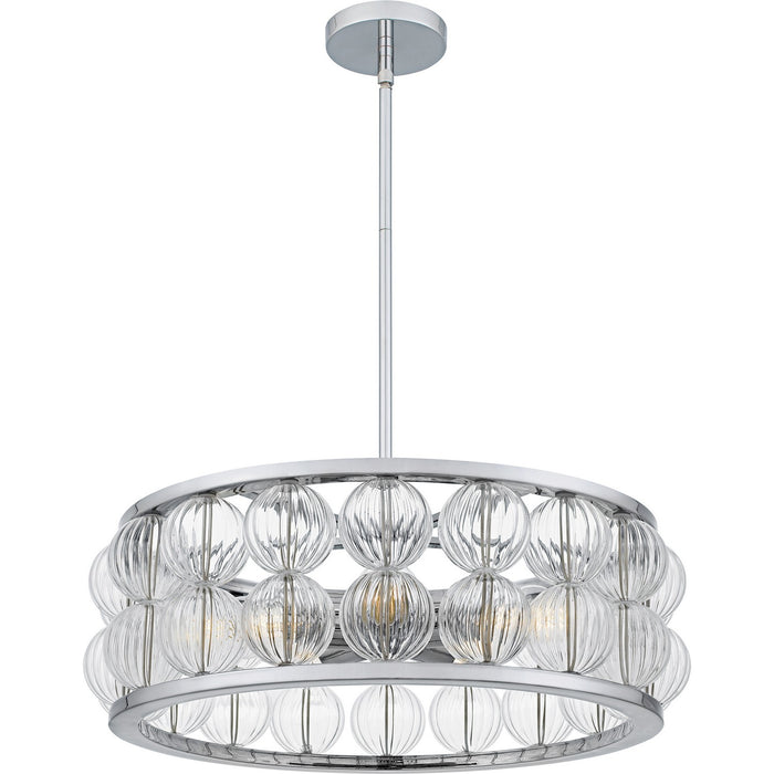 Myhouse Lighting Quoizel - TRK2823C - Five Light Pendant - Terrarock - Polished Chrome