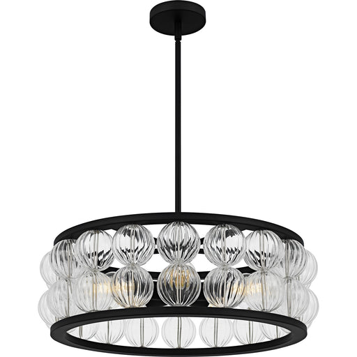 Myhouse Lighting Quoizel - TRK2823MBK - Five Light Pendant - Terrarock - Matte Black