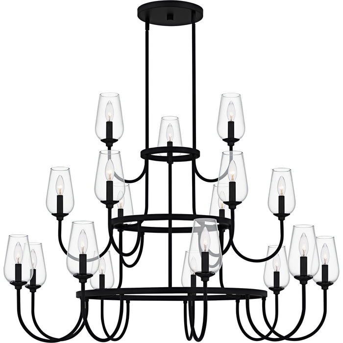 Myhouse Lighting Quoizel - VSC5048MBK - 18 Light Chandelier - Viscount - Matte Black