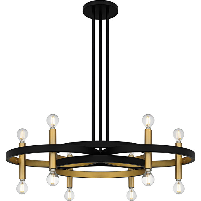 Myhouse Lighting Quoizel - WID5030MBK - Six Light Chandelier - Winsland - Matte Black