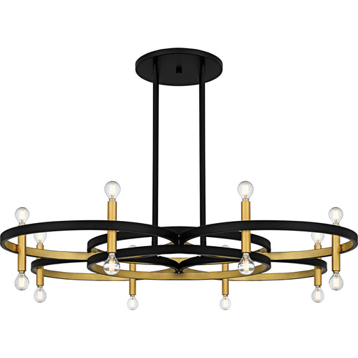 Myhouse Lighting Quoizel - WID5050MBK - Eight Light Chandelier - Winsland - Matte Black