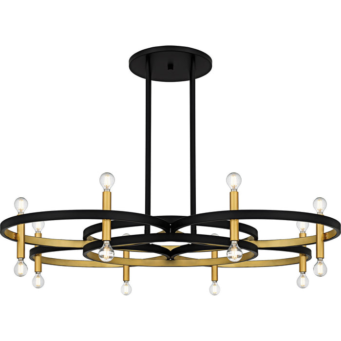 Myhouse Lighting Quoizel - WID5050MBK - Eight Light Chandelier - Winsland - Matte Black