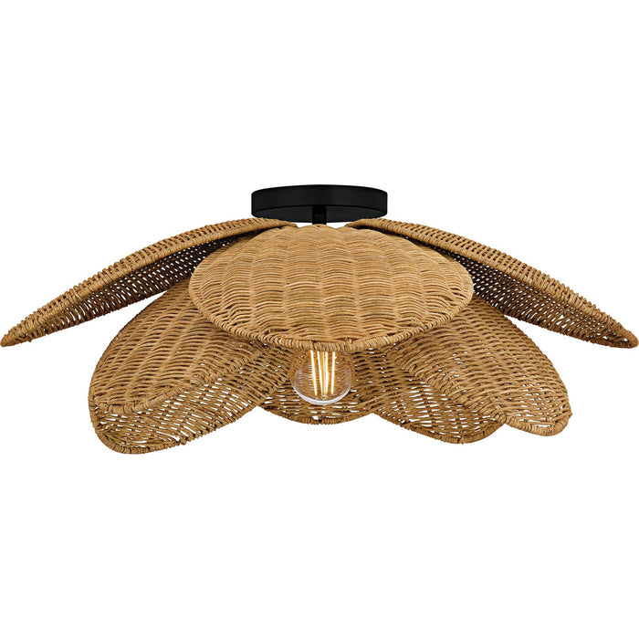 Myhouse Lighting Quoizel - WLL1722MBK - One Light Semi-Flush Mount - Willa - Matte Black