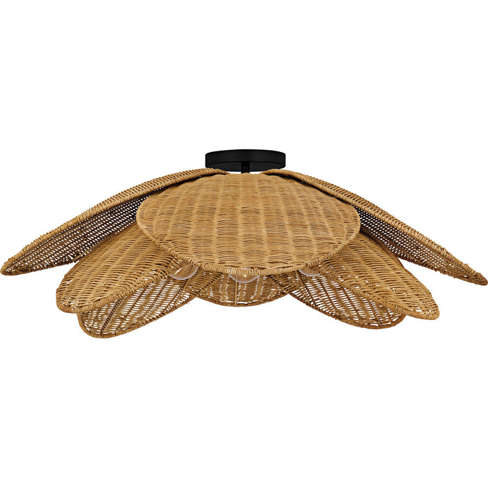 Myhouse Lighting Quoizel - WLL1730MBK - Four Light Semi-Flush Mount - Willa - Matte Black