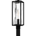 Myhouse Lighting Quoizel - ZAR9007MBK - One Light Outdoor Post Lantern - Zarah - Matte Black