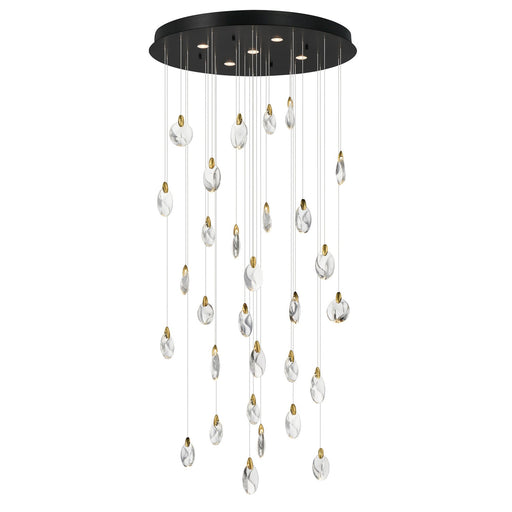 Myhouse Lighting ET2 - E11070-122BKPG - LED Pendant - Pebble - Black / Polished Gold