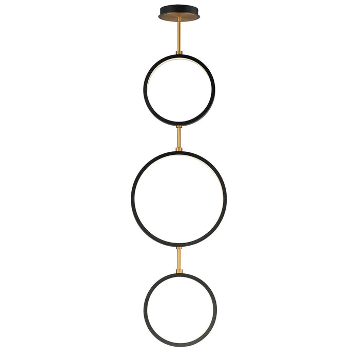 Myhouse Lighting ET2 - E24321-BKGLD - LED Pendant - Hoopla - Black / Gold