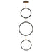 Myhouse Lighting ET2 - E24321-BKGLD - LED Pendant - Hoopla - Black / Gold