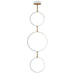 Myhouse Lighting ET2 - E24321-WTGLD - LED Pendant - Hoopla - White/Gold