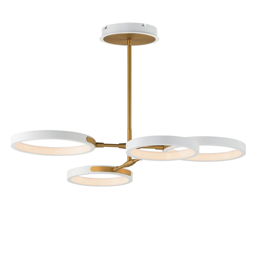 Myhouse Lighting ET2 - E24322-WTGLD - LED Pendant - Hoopla - White/Gold