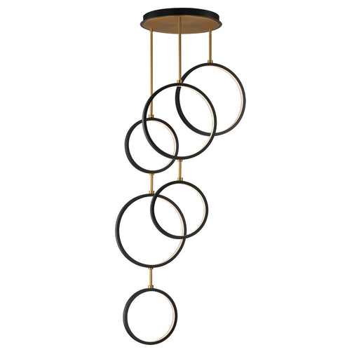 Myhouse Lighting ET2 - E24325-BKGLD - LED Pendant - Hoopla - Black / Gold