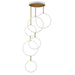 Myhouse Lighting ET2 - E24325-WTGLD - LED Pendant - Hoopla - White/Gold