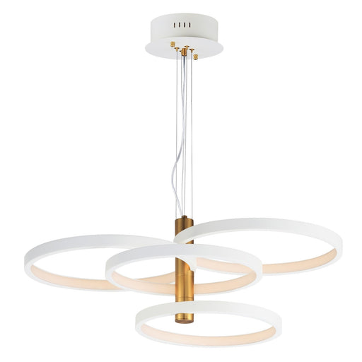 Myhouse Lighting ET2 - E24326-WTGLD - LED Pendant - Hoopla - White/Gold
