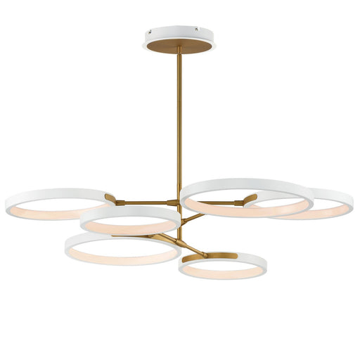 Myhouse Lighting ET2 - E24328-WTGLD - LED Pendant - Hoopla - White/Gold