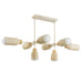 Myhouse Lighting Maxim - 10628TVOY - Eight Light Pendant - Pompeii - Travertine / Oyster