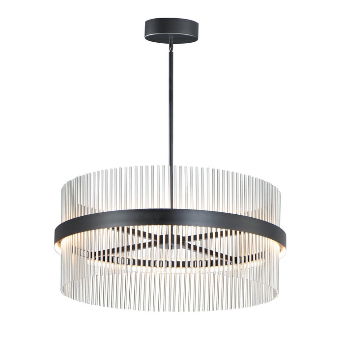 Myhouse Lighting ET2 - E34257-BKSN - LED Pendant - Chimes 5CCT - Black / Satin Nickel