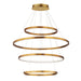 Myhouse Lighting ET2 - E52729-GLD - LED Pendant - Groove 5CCT - Gold