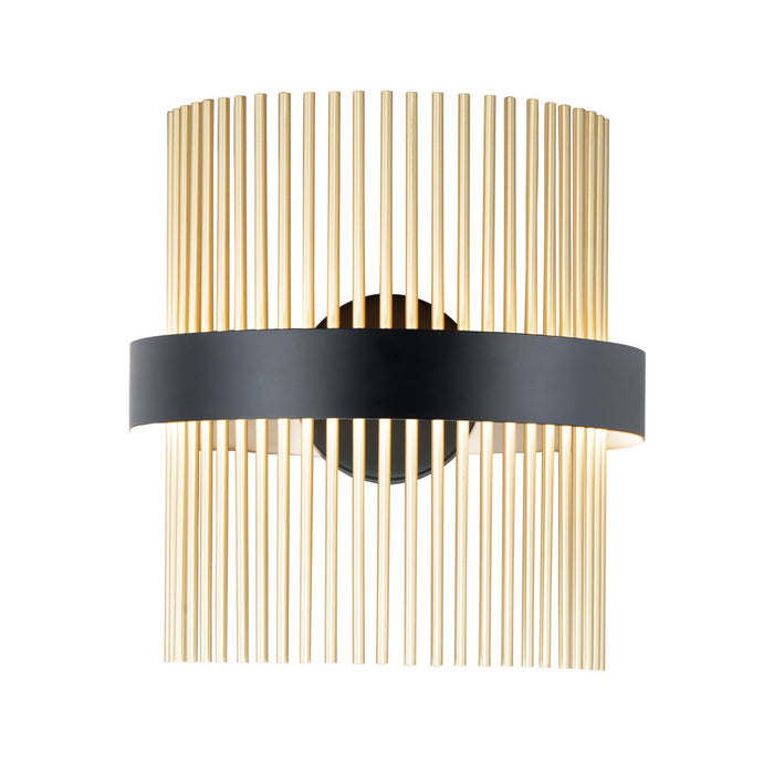 Myhouse Lighting ET2 - E34251-BKSBR - LED Wall Sconce - Chimes 5CCT - Black / Satin Brass