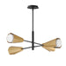 Myhouse Lighting Maxim - 10815SWBKAB - Four Light Chandelier - Rizzo - Black / Antique Brass