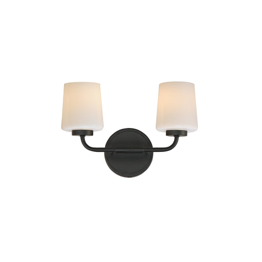 Myhouse Lighting Maxim - 12692WTBK - Two Light Wall Sconce - Durham - Black