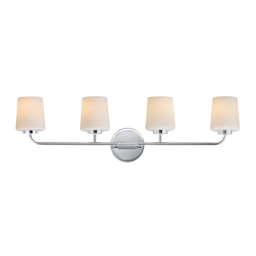 Myhouse Lighting Maxim - 12694WTPC - Four Light Bath Vanity - Durham - Polished Chrome