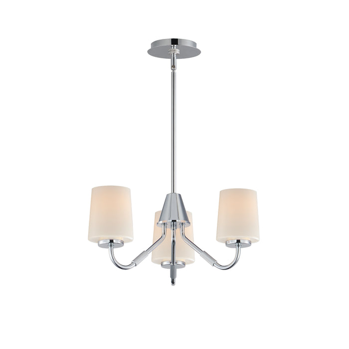 Myhouse Lighting Maxim - 12695WTPC - Three Light Chandelier - Durham - Polished Chrome