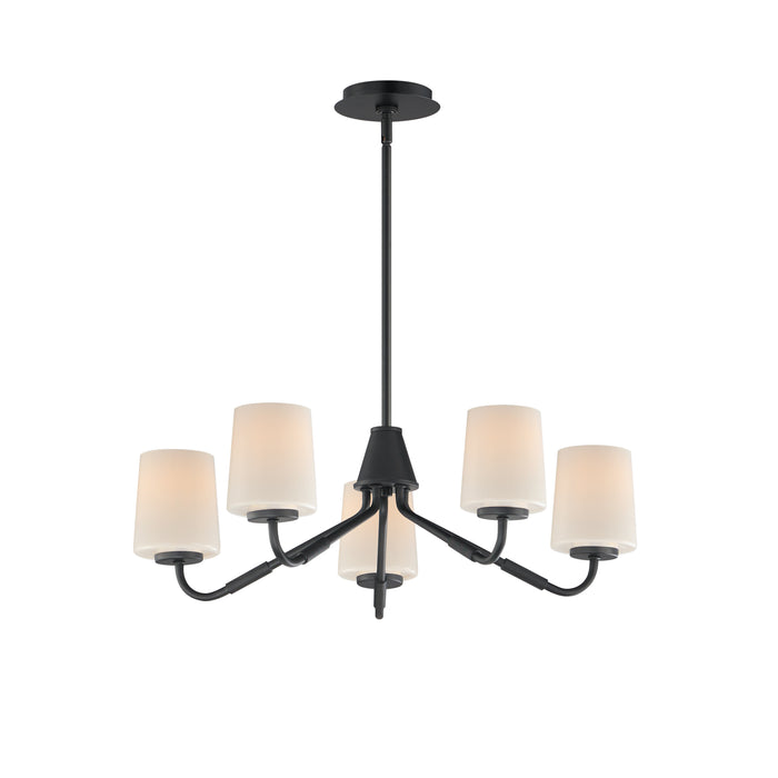 Myhouse Lighting Maxim - 12696WTBK - Five Light Chandelier - Durham - Black