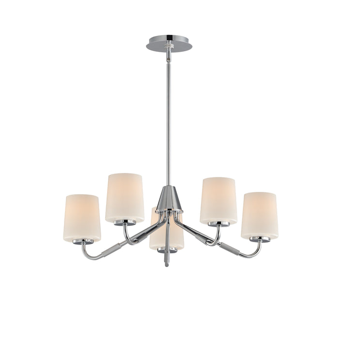 Myhouse Lighting Maxim - 12696WTPC - Five Light Chandelier - Durham - Polished Chrome