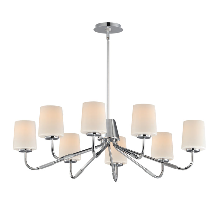 Myhouse Lighting Maxim - 12698WTPC - Eight Light Chandelier - Durham - Polished Chrome