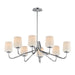 Myhouse Lighting Maxim - 12698WTPC - Eight Light Chandelier - Durham - Polished Chrome