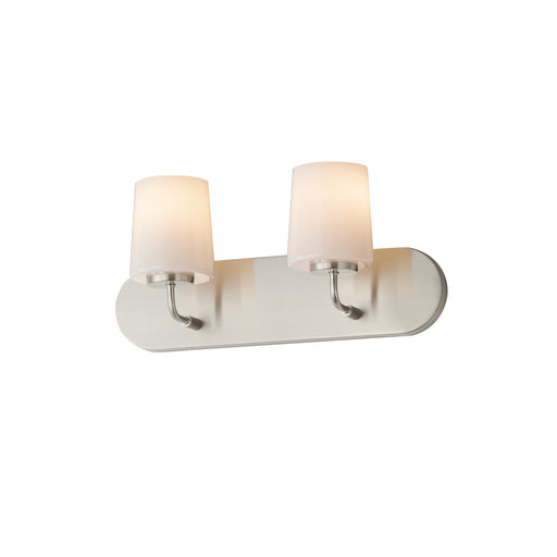 Myhouse Lighting Maxim - 12892WTSN - Two Light Bath Vanity - Durham - Satin Nickel