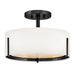 Myhouse Lighting Hinkley - 47571BK - LED Semi-Flush Mount - Halle - Black