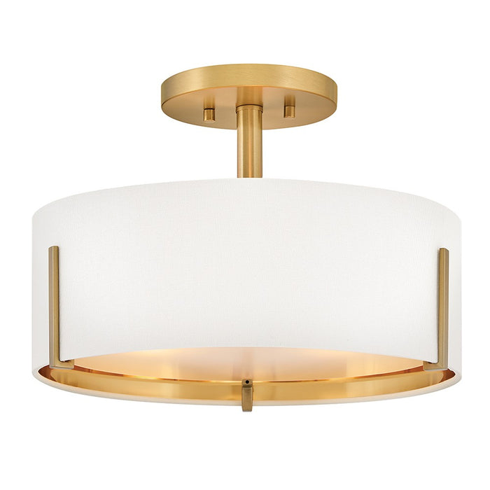 Myhouse Lighting Hinkley - 47571LCB - LED Semi-Flush Mount - Halle - Lacquered Brass