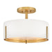 Myhouse Lighting Hinkley - 47571LCB - LED Semi-Flush Mount - Halle - Lacquered Brass