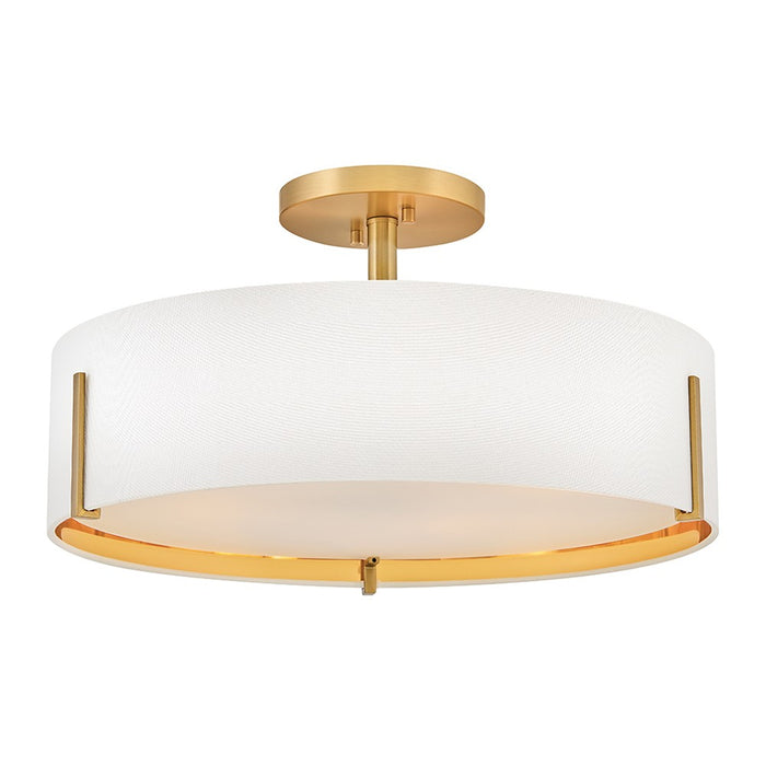 Myhouse Lighting Hinkley - 47573LCB - LED Semi-Flush Mount - Halle - Lacquered Brass