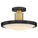 Myhouse Lighting Hinkley - 47593BK-LCB - LED Semi-Flush Mount - Kieran - Black