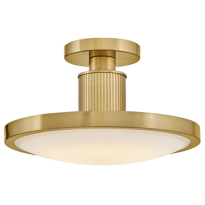 Myhouse Lighting Hinkley - 47593LCB - LED Semi-Flush Mount - Kieran - Lacquered Brass