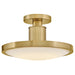 Myhouse Lighting Hinkley - 47593LCB - LED Semi-Flush Mount - Kieran - Lacquered Brass