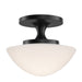 Myhouse Lighting Hinkley - 47813BK - LED Semi-Flush Mount - Knox - Black