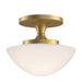 Myhouse Lighting Hinkley - 47813LCB - LED Semi-Flush Mount - Knox - Lacquered Brass
