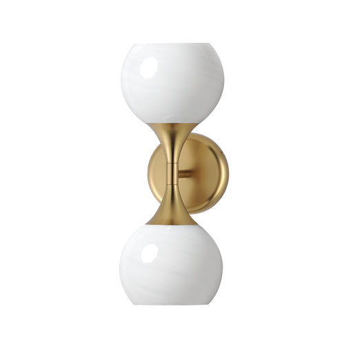Myhouse Lighting Maxim - 21222MRNAB - Two Light Wall Sconce - Neve - Natural Aged Brass