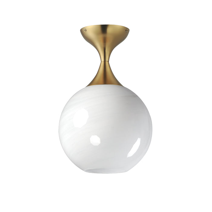 Myhouse Lighting Maxim - 21229MRNAB - One Light Flush Mount - Neve - Natural Aged Brass