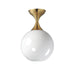 Myhouse Lighting Maxim - 21229MRNAB - One Light Flush Mount - Neve - Natural Aged Brass